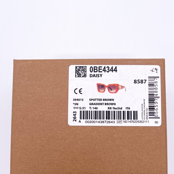 NEW SUNGLASSES BURBERRY DAISY BE4344 3940/13 WOMEN EYEWEAR BURBERRY DAISY B 4344 - Picture 12 of 12